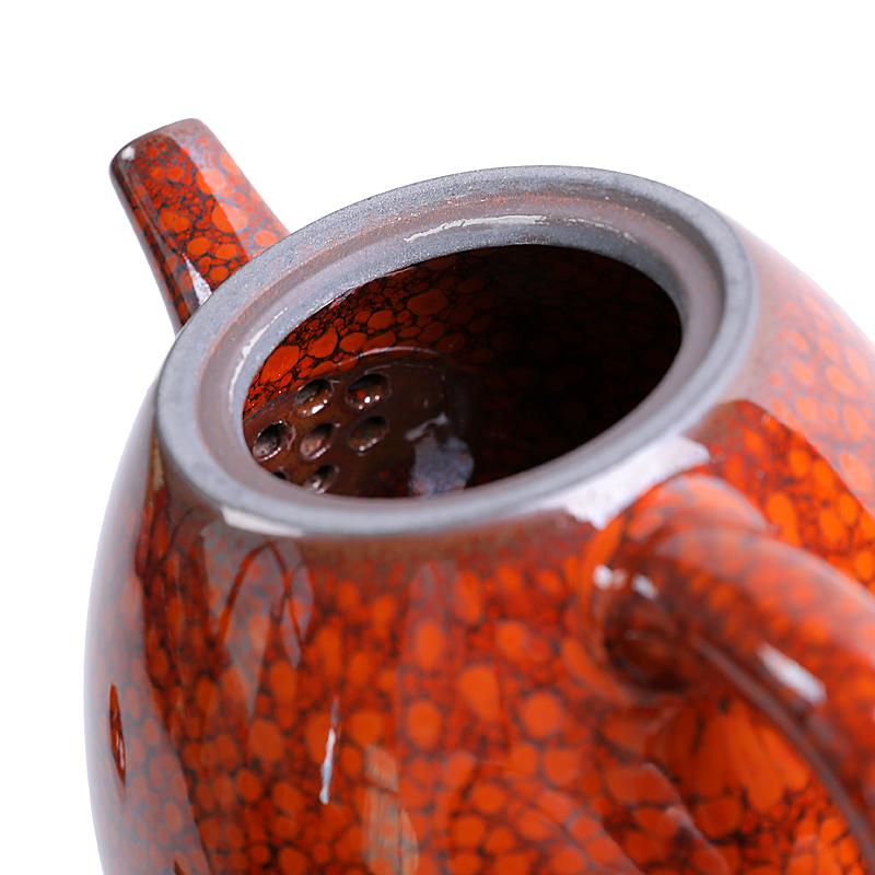 Orange teapot